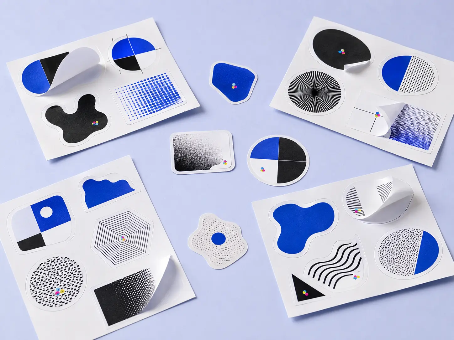 Print detail for Custom stickers: materials, finishes and where they hold up best
